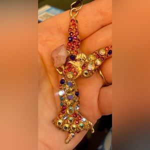 Handmade Crystal Angel of Love Necklace